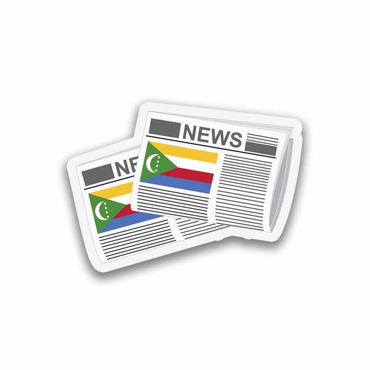 Comoros Newspapers Fridge Magnet