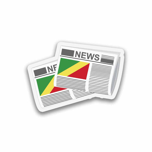 Congo Republic of the Newspapers Fridge Magnet