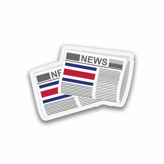 Costa Rica Newspapers Fridge Magnet