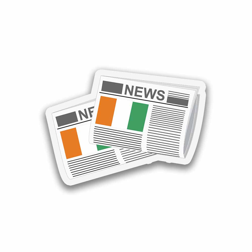 Cote dlvoire Newspapers Fridge Magnet