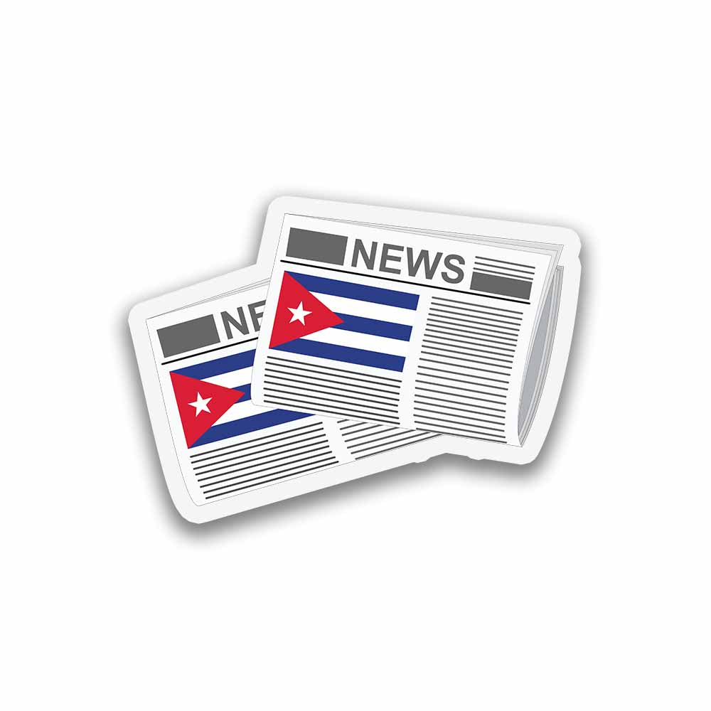 Cuba Newspapers Fridge Magnet