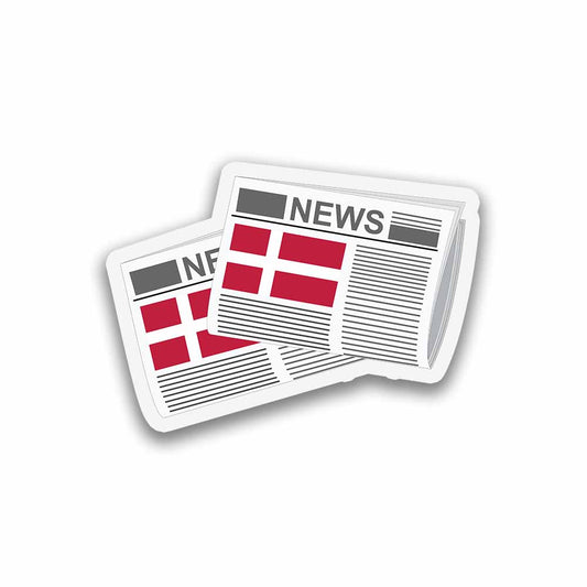 Denmark Newspapers Fridge Magnet
