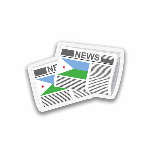 Djibouti Newspapers Fridge Magnet
