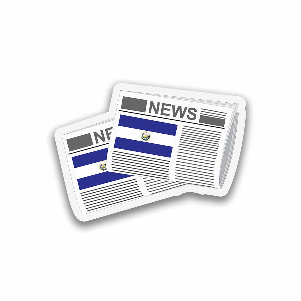 El Salvador Newspapers Sticker