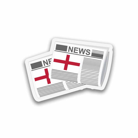 England Newspapers Fridge Magnet