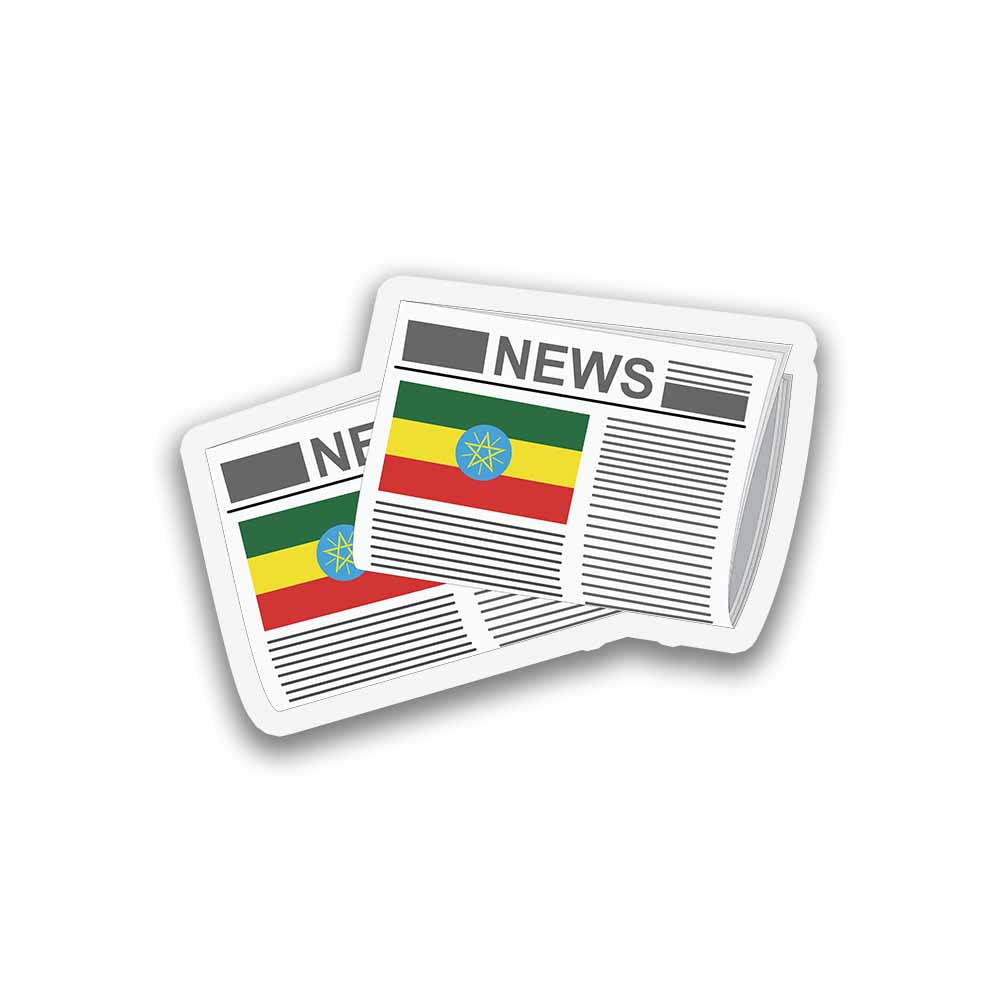 Ethiopia Newspapers Fridge Magnet