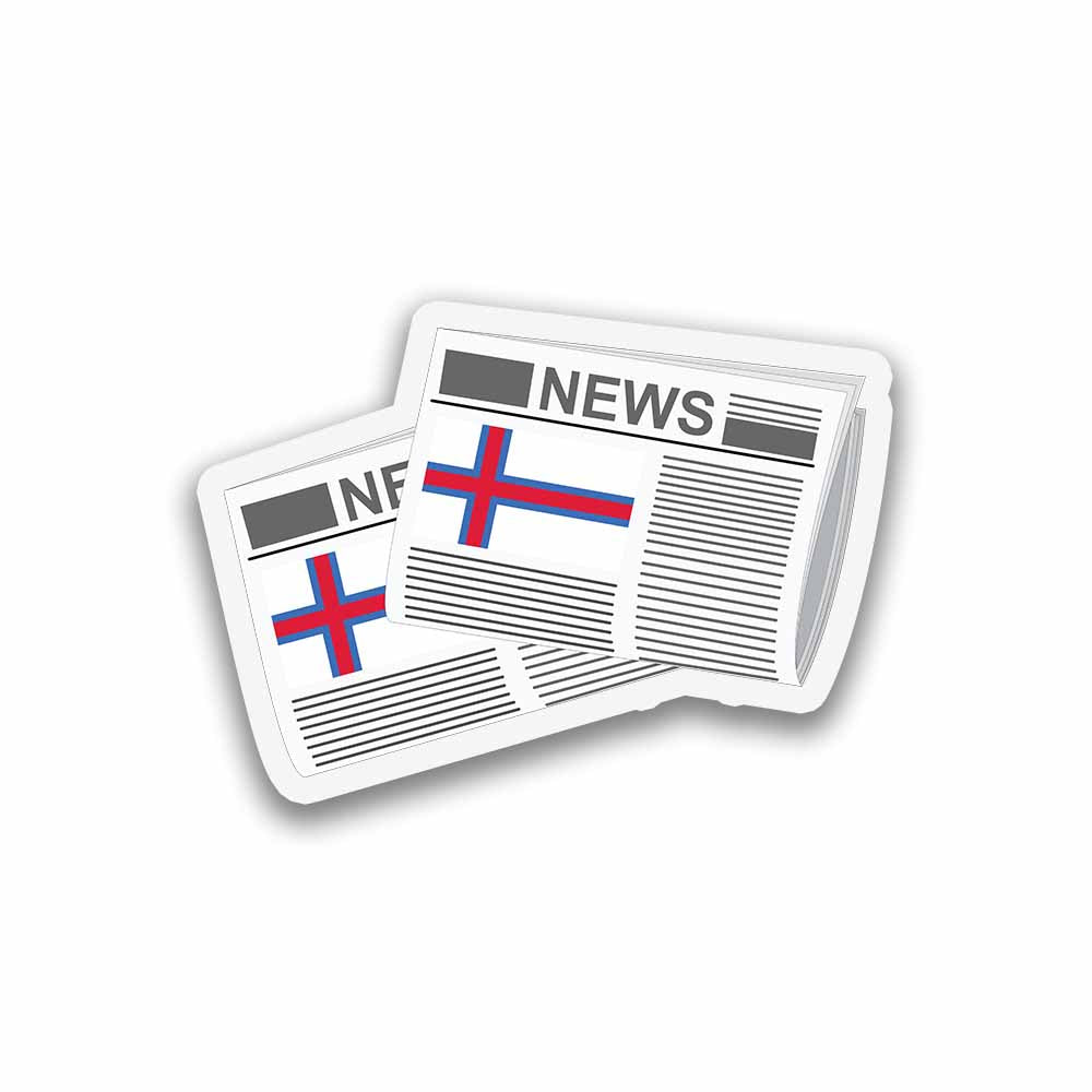 Faroe Islands Newspapers Fridge Magnet