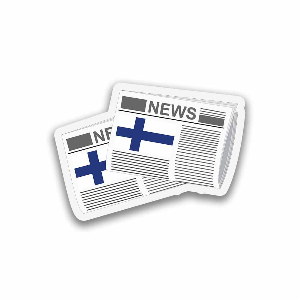Finland Newspapers Fridge Magnet