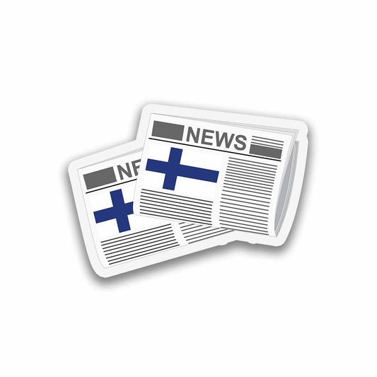 Finland Newspapers Fridge Magnet