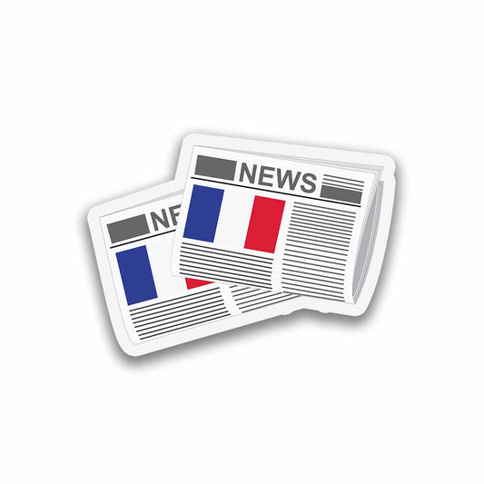 France Newspapers Fridge Magnet