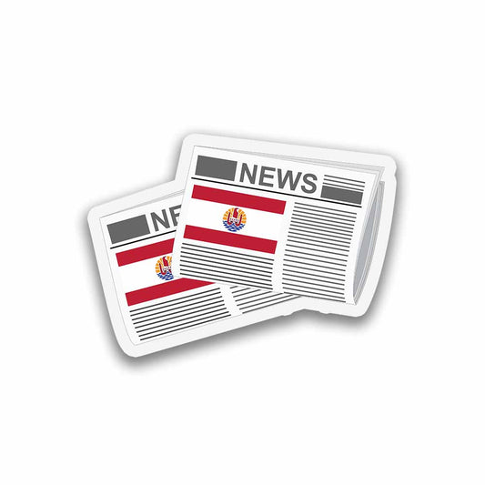 French Polynesia Newspapers Magnet