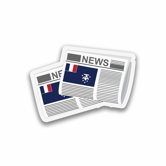 French Southern and Antarctic Lands Newspapers Magnet