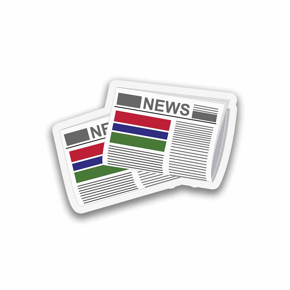 Gambia Newspapers Fridge Magnet