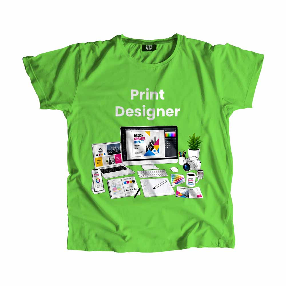Print Designer Men Unisex T-Shirt (Liril Green) Technology Unisex T-Shirt | City Posters Plus