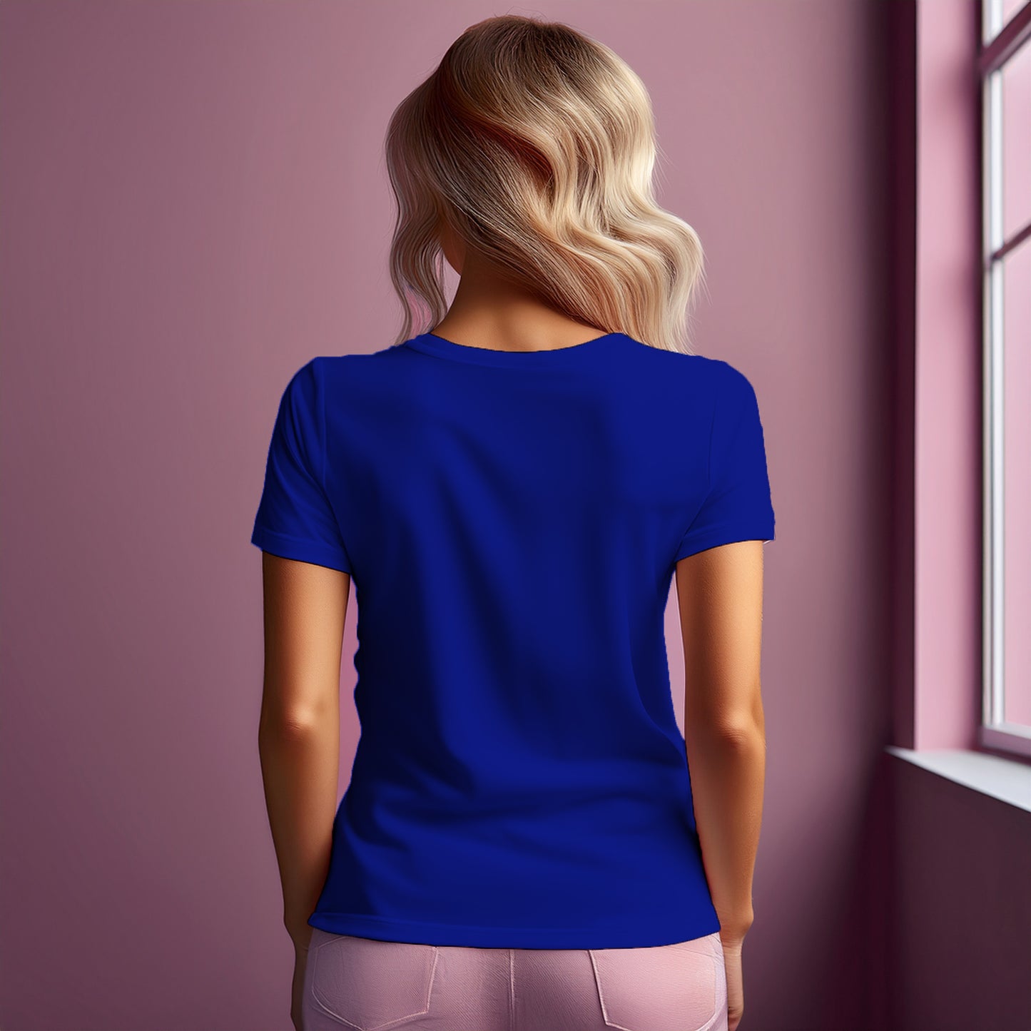 01 Number Women T-Shirt (Royal Blue)