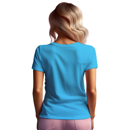 41 Number Women T-Shirt (Sky Blue) | Stylish Numeric Graphic Tee