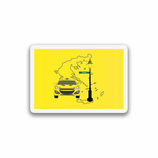 Greece Taxi Magnet