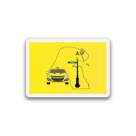 Kuwait Taxi Sticker