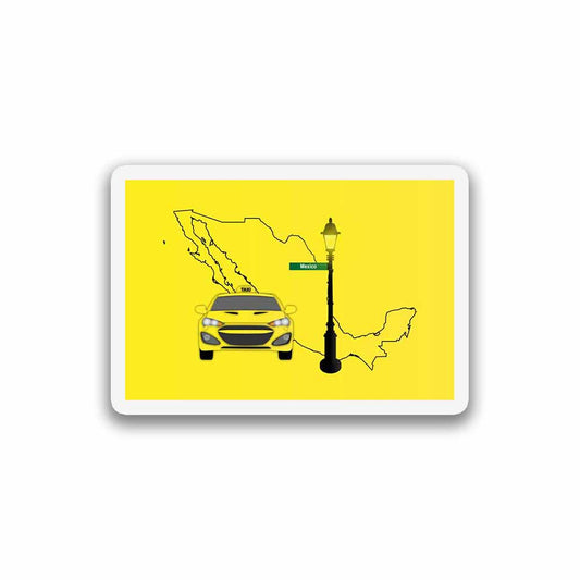 Mexico Taxi Sticker