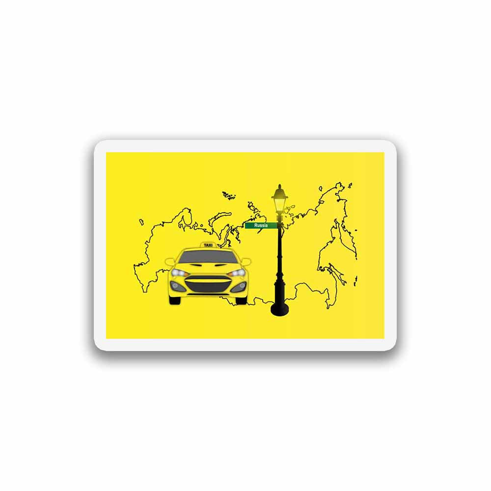 Russia Taxi Sticker