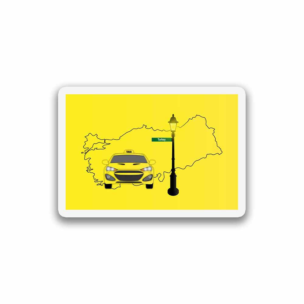 Turkey Taxi Sticker