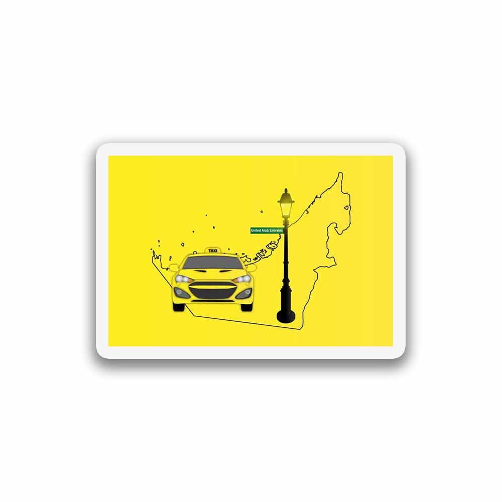 United Arab Emirates Taxi Sticker