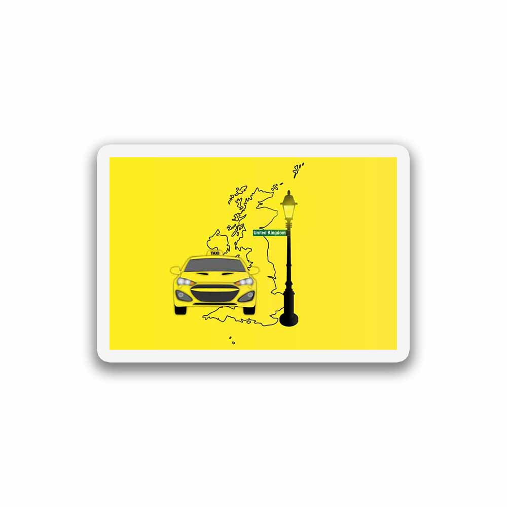 United Kingdom Taxi Sticker