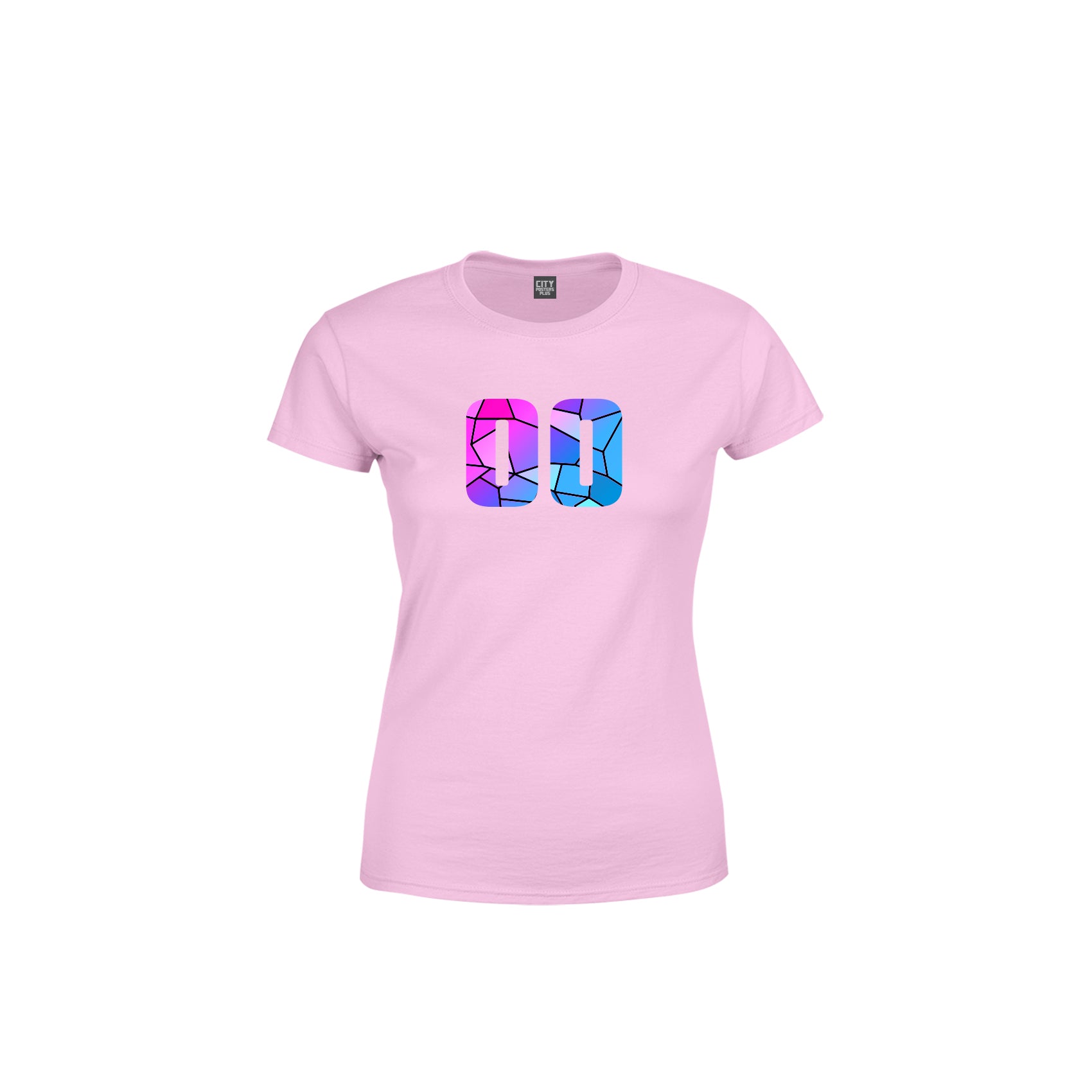 00 Number Women's T-Shirt (Light Pink)