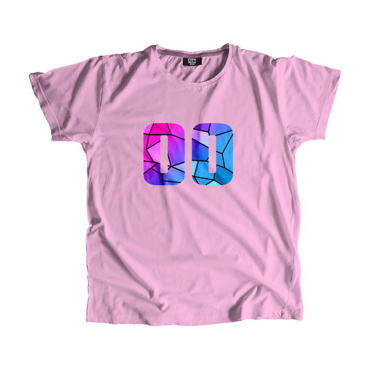 00 Number Men Women Unisex T-Shirt (Light Pink)