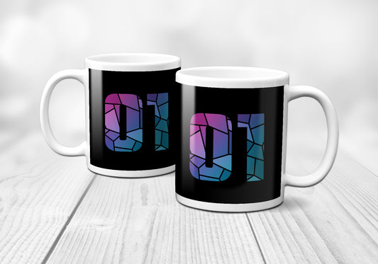 01 Number Mug (Black)