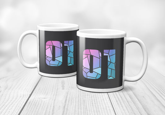 01 Number Mug (Charcoal Grey)