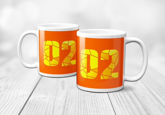 02 Number Mug (Orange)