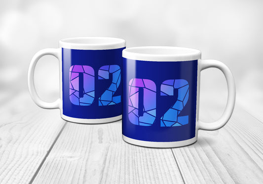 02 Number Mug (Royal Blue)