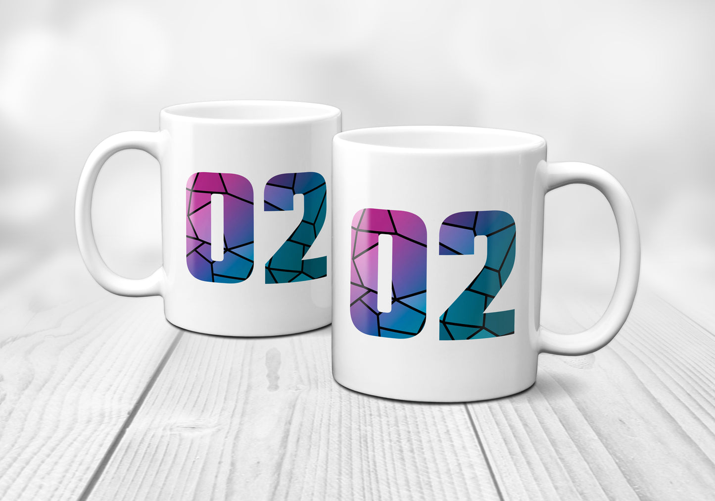 02 Number Mug (White)