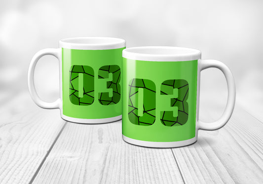 03 Number Mug (Liril Green)