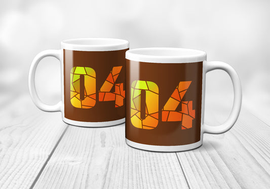 04 Number Mug (Brown)