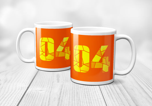 04 Number Mug (Orange)