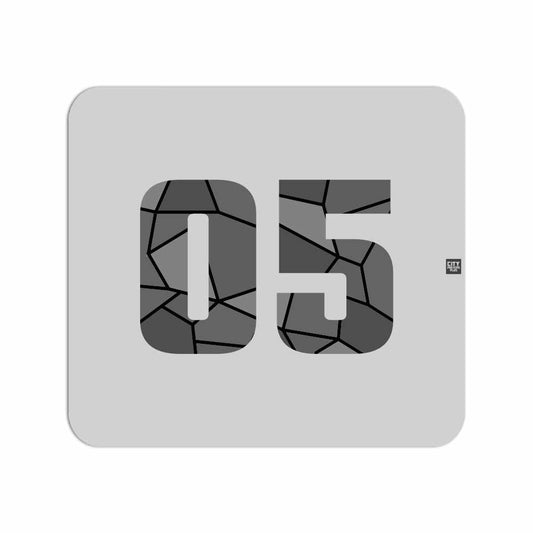 05 Number Mouse pad (Melange Grey)