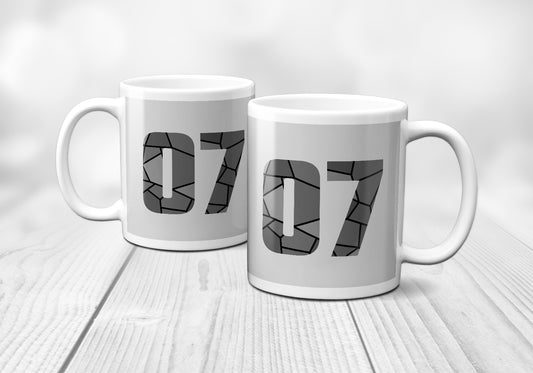 07 Number Mug (Melange Grey)