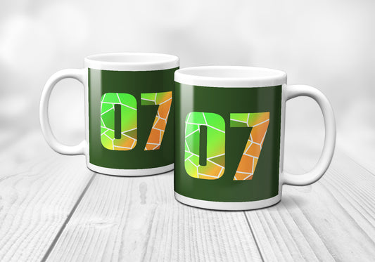 07 Number Mug (Olive Green)