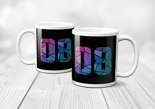 08 Number Mug (Black)