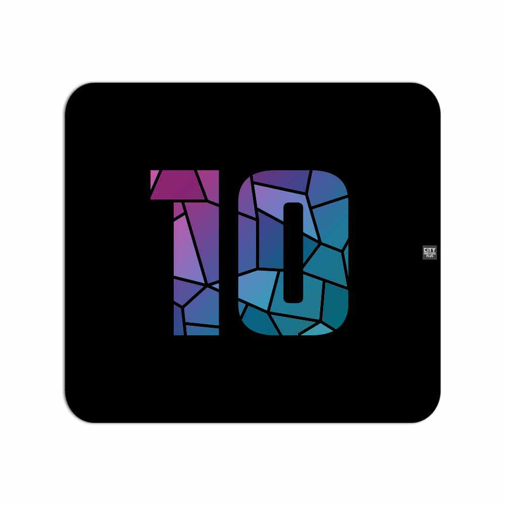 10 Number Mouse pad (Black)