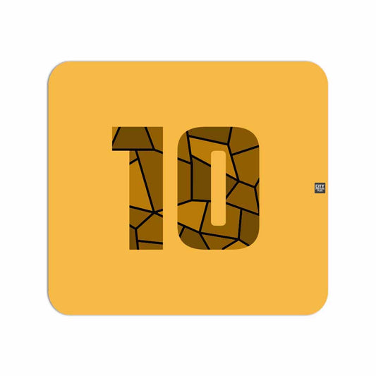 10 Number Mouse pad (Golden Yellow)
