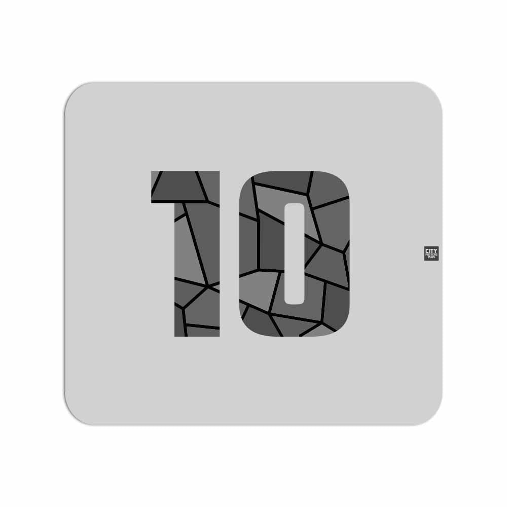 10 Number Mouse pad (Melange Grey)