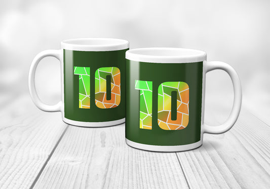 10 Number Mug (Olive Green)