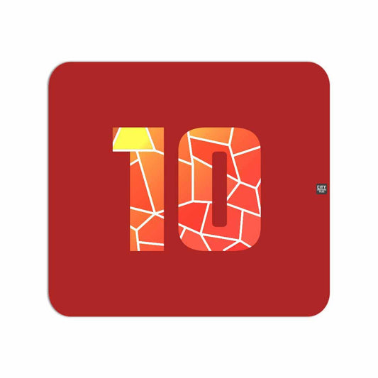 10 Number Mouse pad (Red)