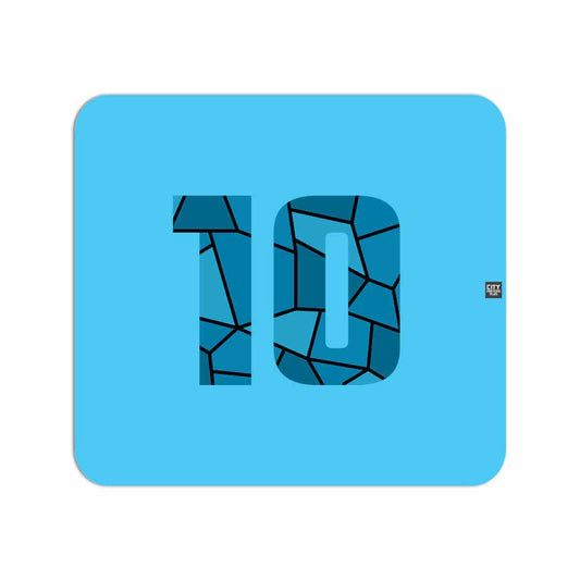 10 Number Mouse pad (Sky Blue)