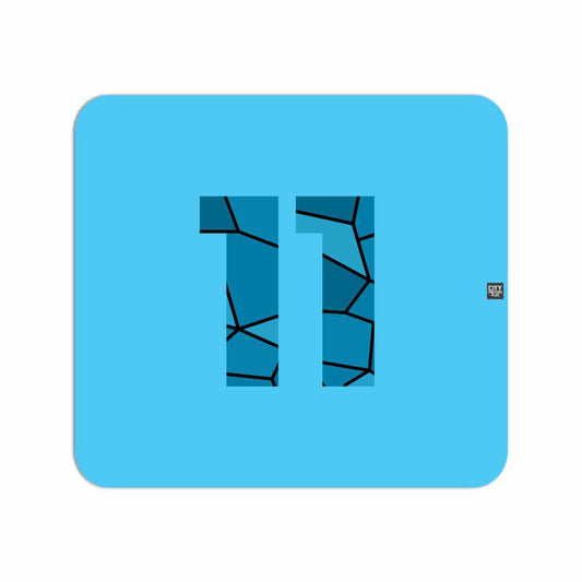 11 Number Mouse pad (Sky Blue)