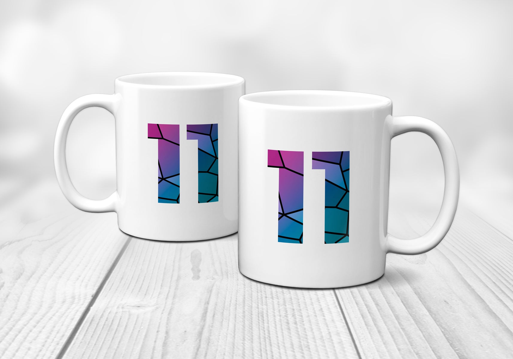 11 Number Mug (White)