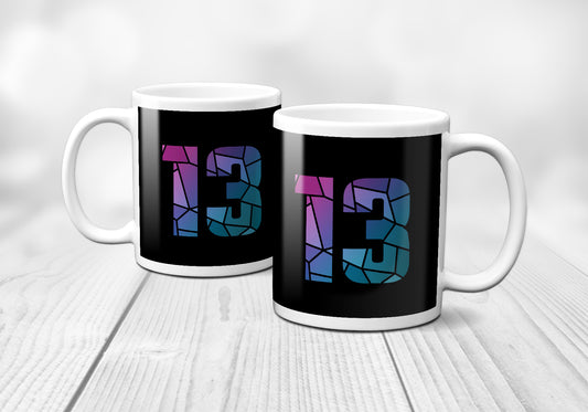 13 Number Mug (Black)